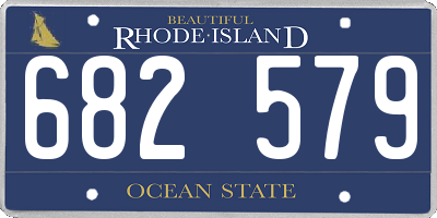 RI license plate 682579