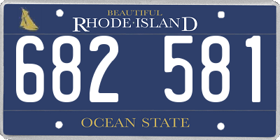 RI license plate 682581