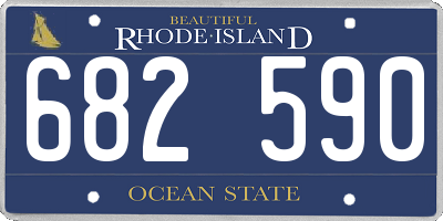 RI license plate 682590