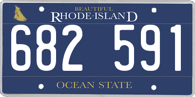 RI license plate 682591
