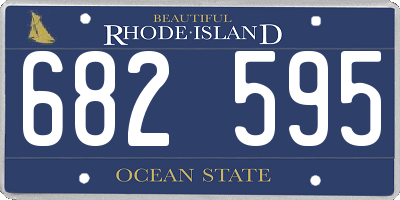 RI license plate 682595