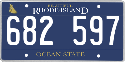 RI license plate 682597