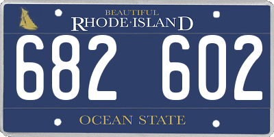 RI license plate 682602