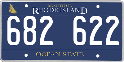 RI license plate 682622