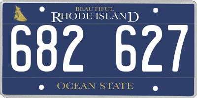 RI license plate 682627