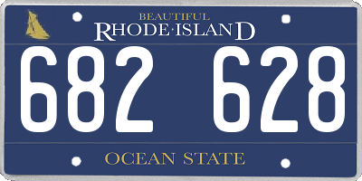 RI license plate 682628