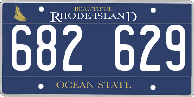 RI license plate 682629