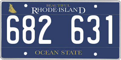 RI license plate 682631