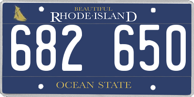 RI license plate 682650