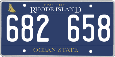 RI license plate 682658