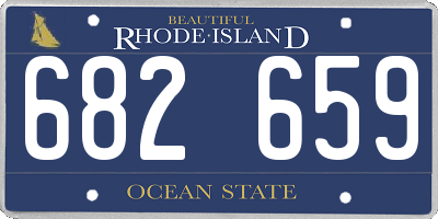 RI license plate 682659