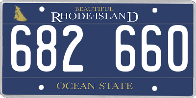 RI license plate 682660