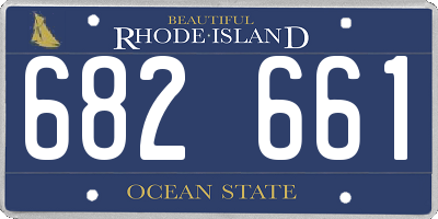 RI license plate 682661