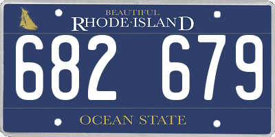 RI license plate 682679