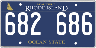 RI license plate 682686
