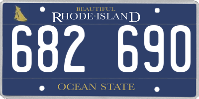 RI license plate 682690