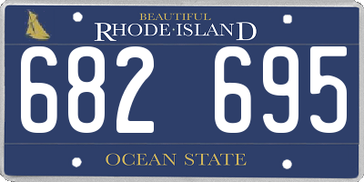 RI license plate 682695