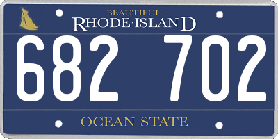 RI license plate 682702