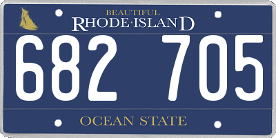 RI license plate 682705