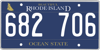 RI license plate 682706