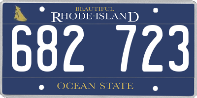 RI license plate 682723