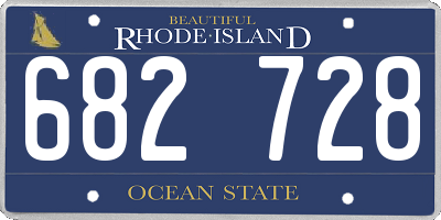RI license plate 682728