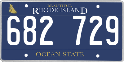 RI license plate 682729