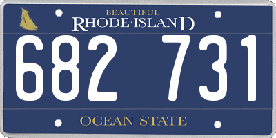 RI license plate 682731