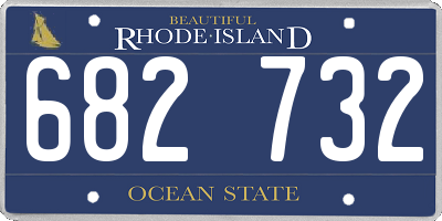 RI license plate 682732