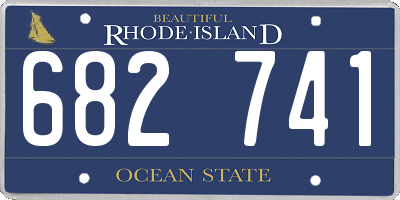 RI license plate 682741