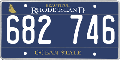 RI license plate 682746