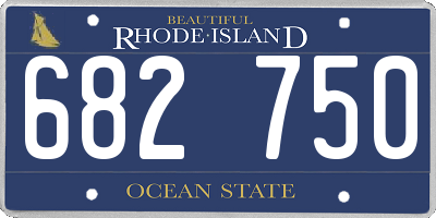 RI license plate 682750