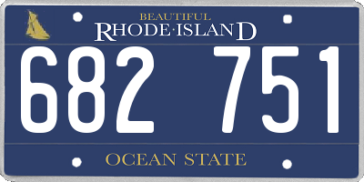 RI license plate 682751