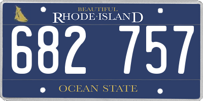 RI license plate 682757
