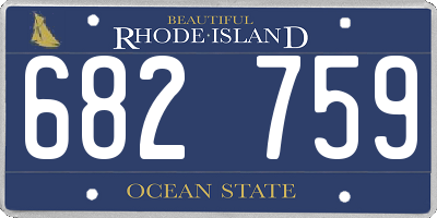 RI license plate 682759