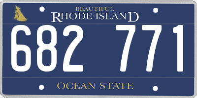 RI license plate 682771
