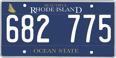 RI license plate 682775