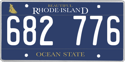 RI license plate 682776