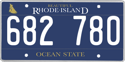 RI license plate 682780