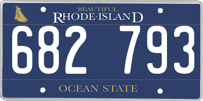 RI license plate 682793