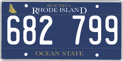 RI license plate 682799