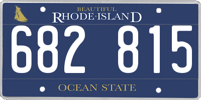 RI license plate 682815