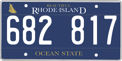 RI license plate 682817