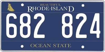 RI license plate 682824