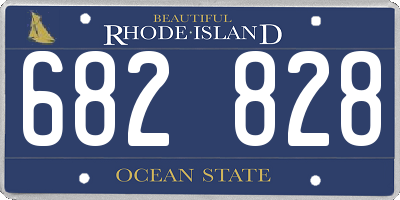 RI license plate 682828