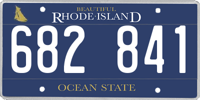 RI license plate 682841