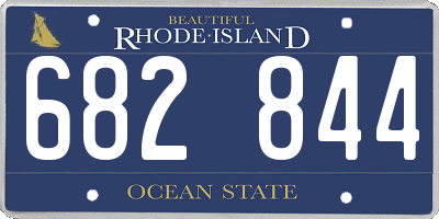 RI license plate 682844