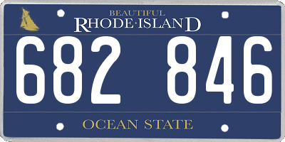 RI license plate 682846