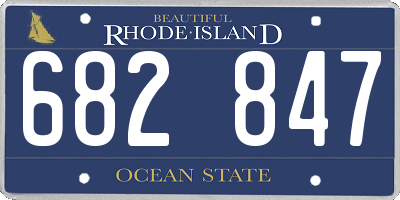 RI license plate 682847