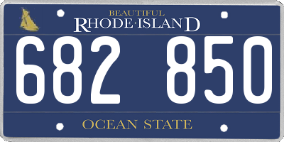 RI license plate 682850